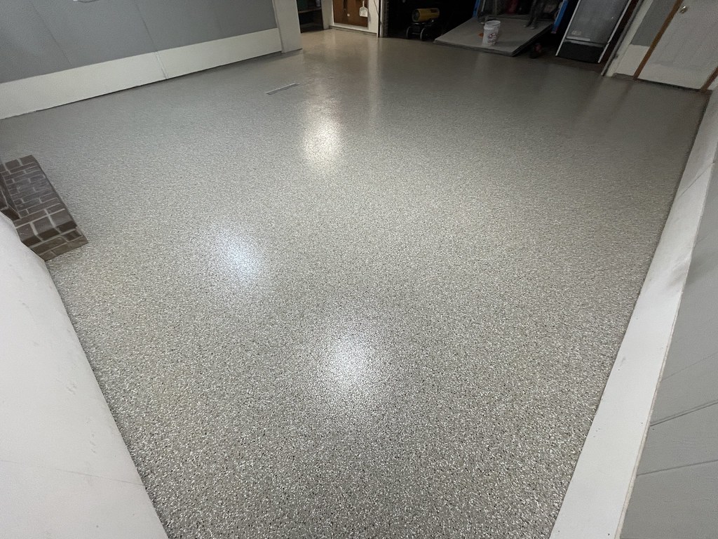 Close-up of completed floor