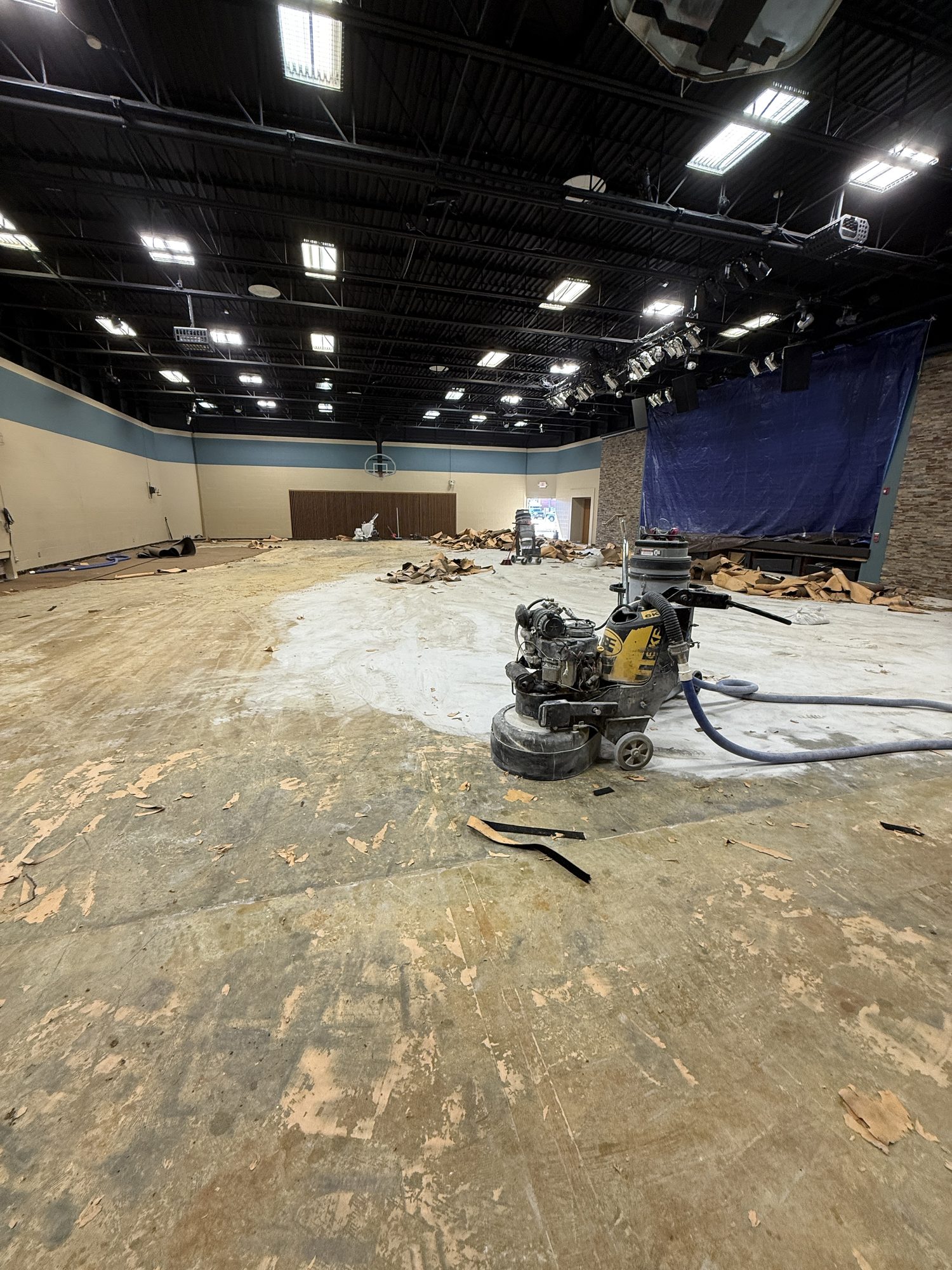 Lincoln Christian Church Carpet Removal and Floor Grind - Photo 5