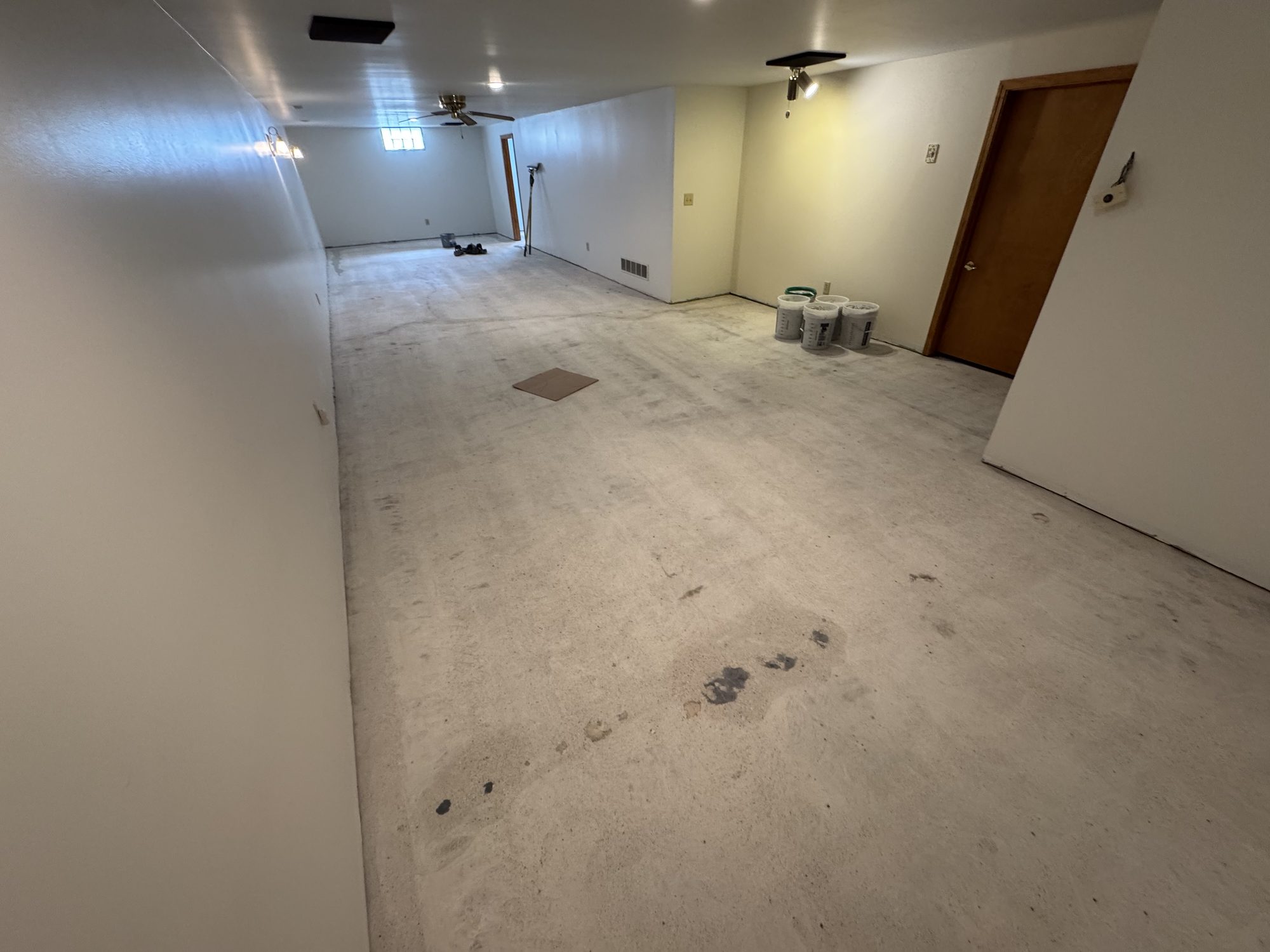 John's Steamboat Basement Floor Coating - Before