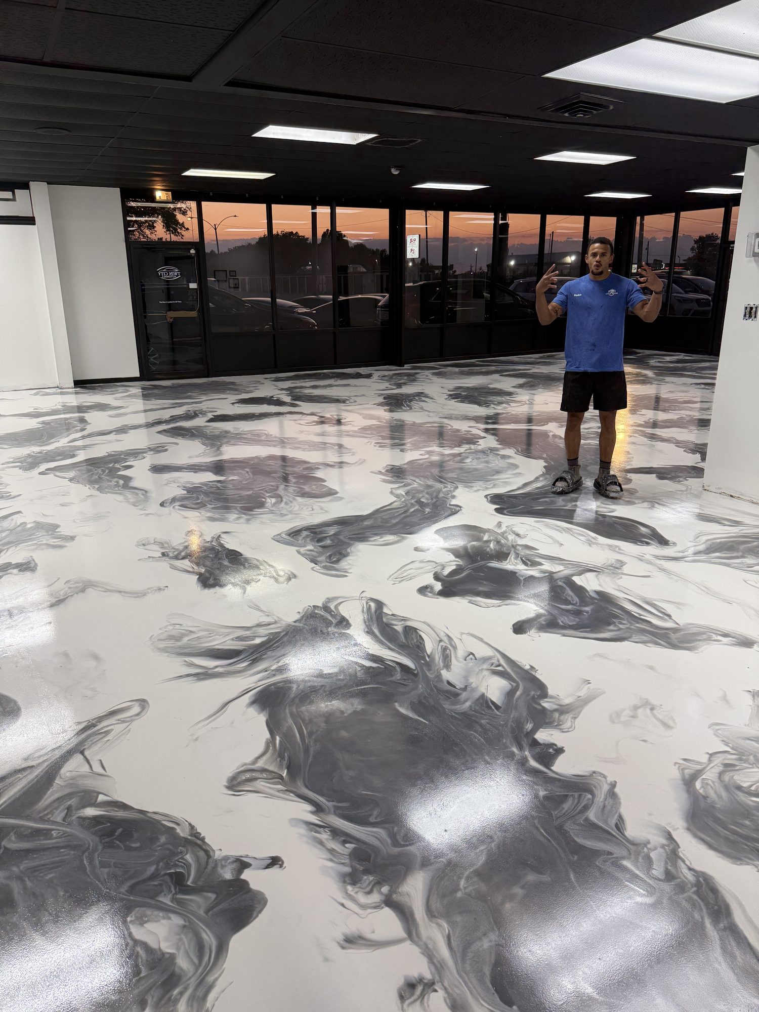 Twin City Automall Metallic Epoxy Showroom Floor - Photo 20