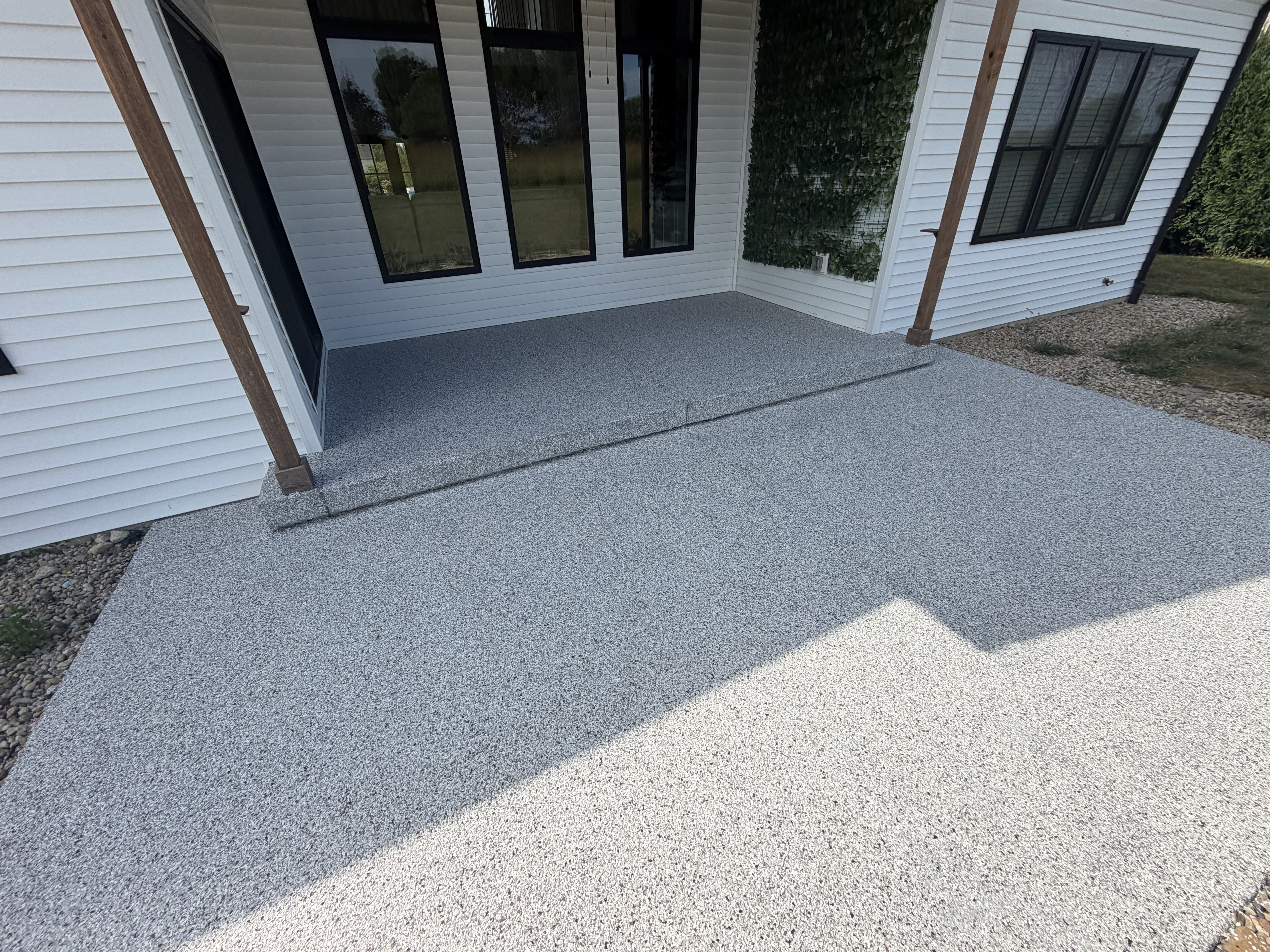 Bill's Garage & Back Patio Floor Coating - After