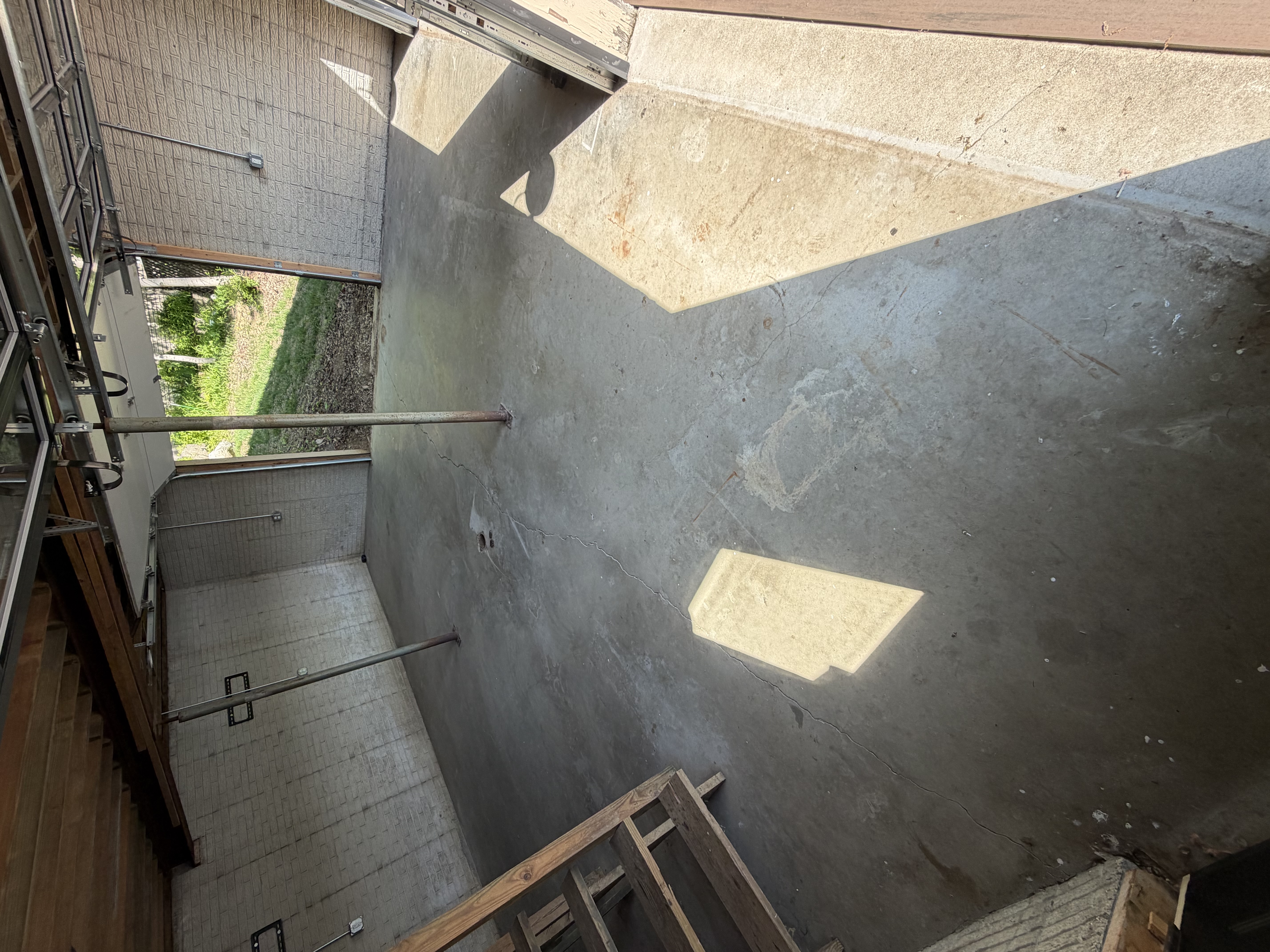 Mike's Nightfall Garage Floor Coating - Before