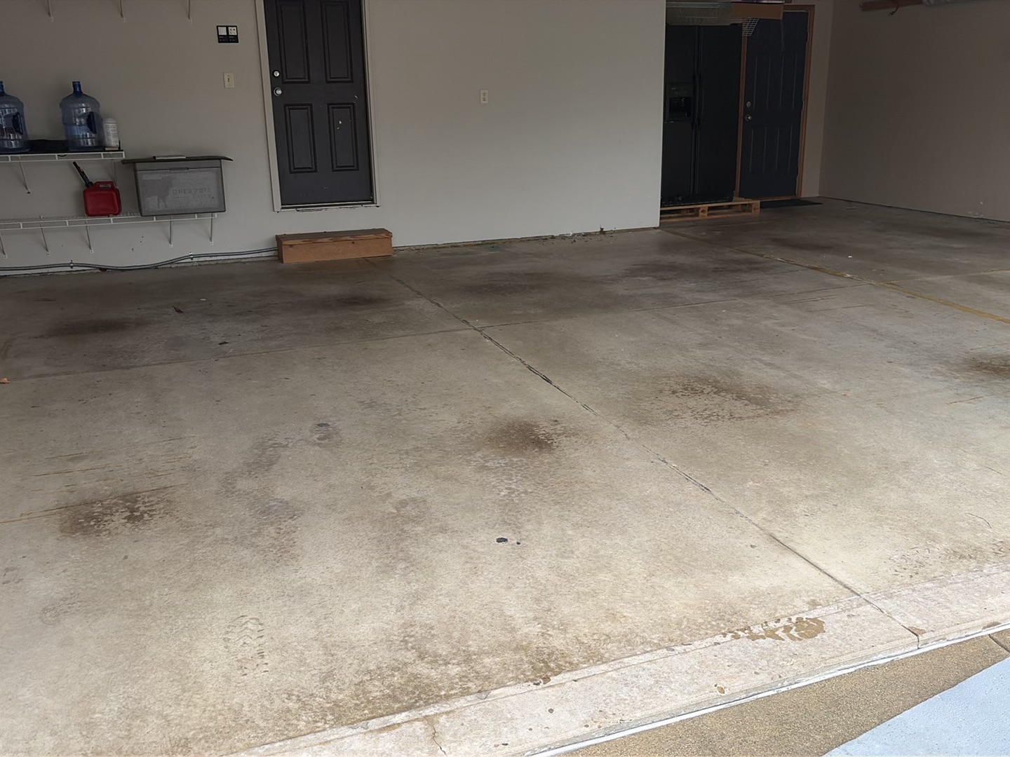 Sudarshan's Tidal Wave Garage Floor Coating - Before