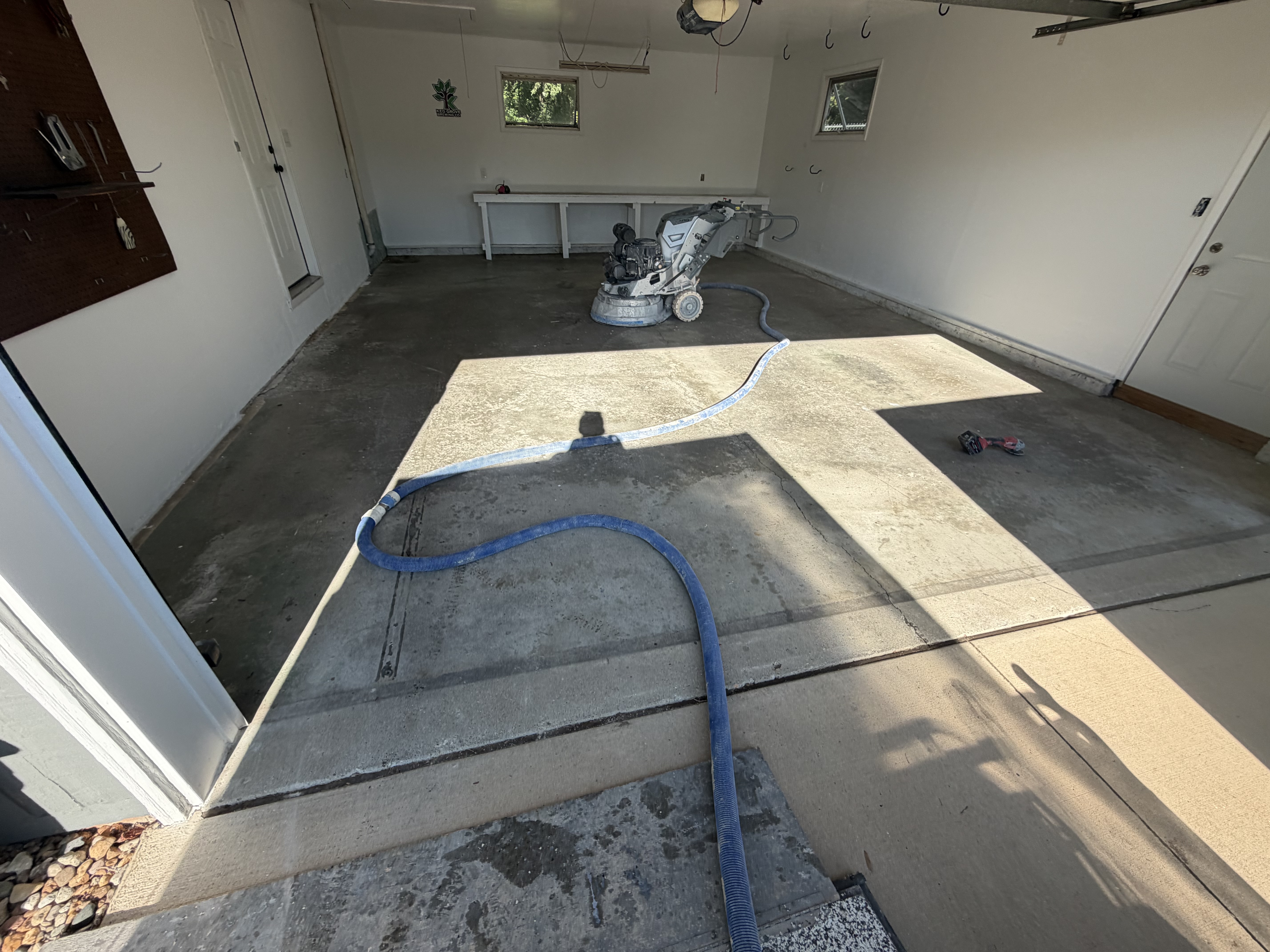 Stacey's Garage Floor Coating - Before